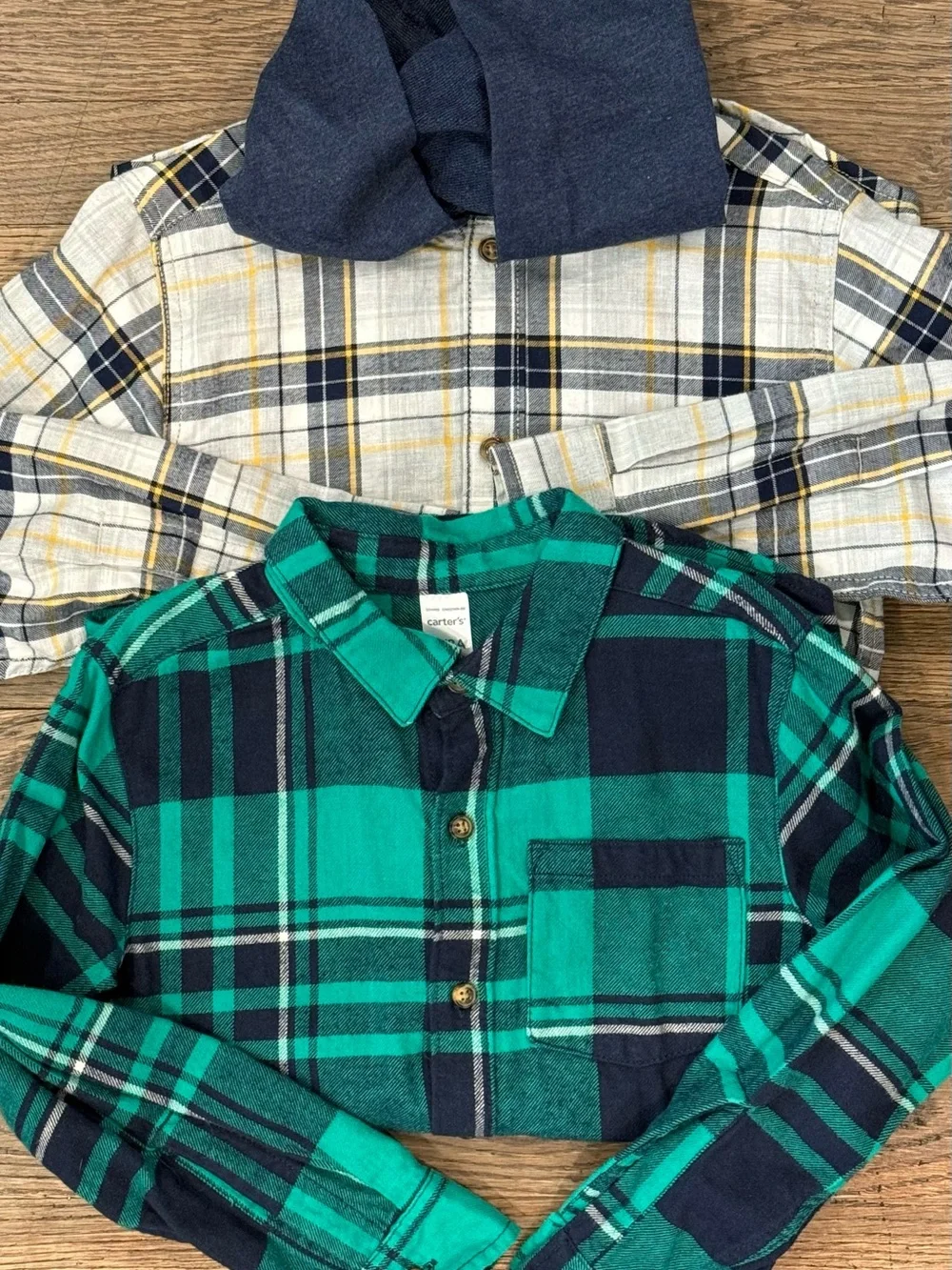 Carter's Boys Size 8 Flannel Shirt Bundle